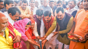उज्जैन में इंगोरिया-उन्हेल 2 लेन मार्ग का भूमिपूजन