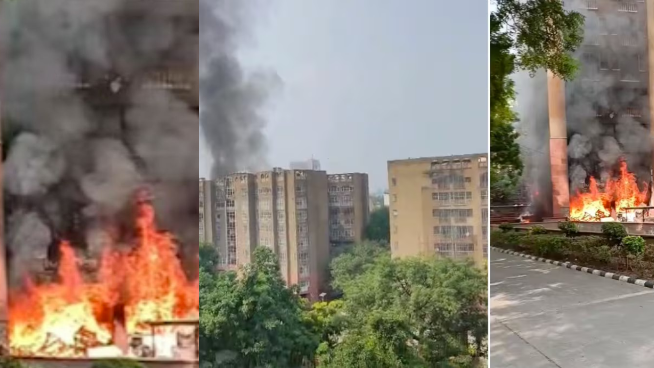 ब्रह्मपुत्र अपार्टमेंट में भीषण आग