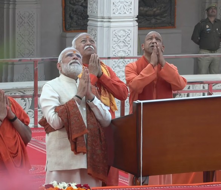 Ram Mandir: पीएम मोदी ने शेयर किया राम मंदिर 'ध्वजारोहण' का वीडियो