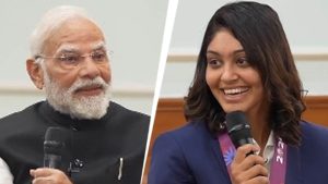 हरलीन देओल स्किनकेयर रूटीन पीएम मोदी से सवाल करती हुई भारतीय महिला क्रिकेट टीम