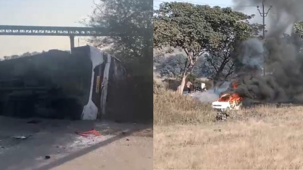 धरने के दौरान बढ़ा तनाव