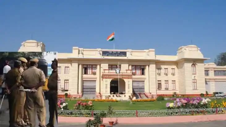 Bihar Winter Assembly Session के दौरान विधानसभा परिसर की तस्वीर