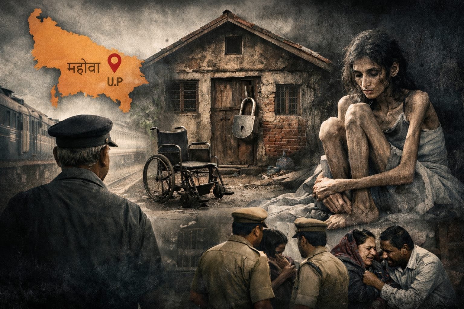 एक घर, दो जिंदगियाँ और भूख का कहर: रेलकर्मी की मौत, बेटी कंकाल जैसी हालत में मिली