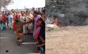 Violent Protest: धरने के दौरान बढ़ा तनाव