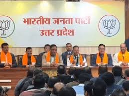 लखनऊ में पंकज चौधरी की पहली प्रेस कॉन्फ्रेंस