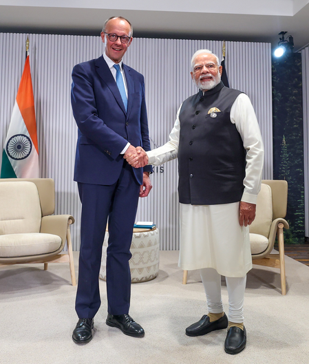 जर्मन चांसलर मर्ज भारत दौरे पर