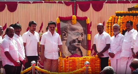 गांधीजी की पुण्यतिथि पर चेन्नई में श्रद्धा और संकल्प का संगम