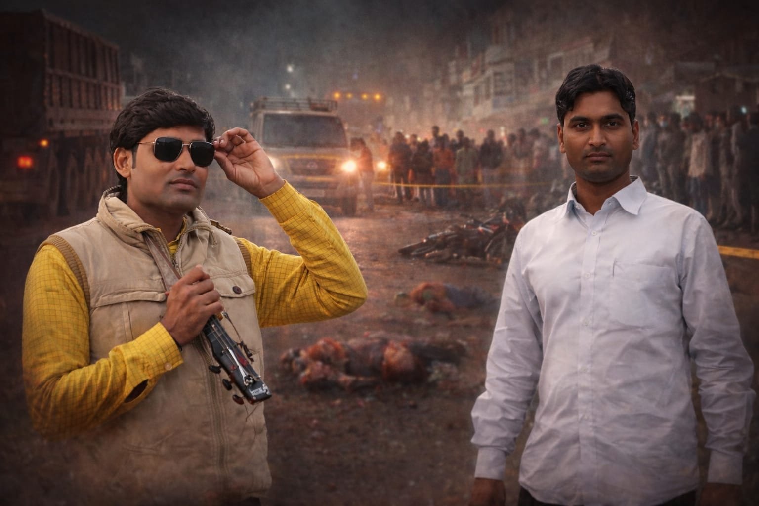 आजमगढ़ में दर्दनाक सड़क हादसा दो दोस्तों के सिर धड़ से अलग