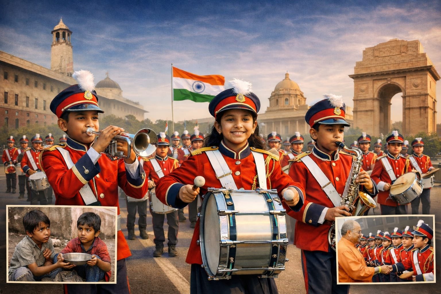 यूपी के भीख मांगने वाले बच्चे गणतंत्र दिवस परेड में करेंगे प्रदर्शन