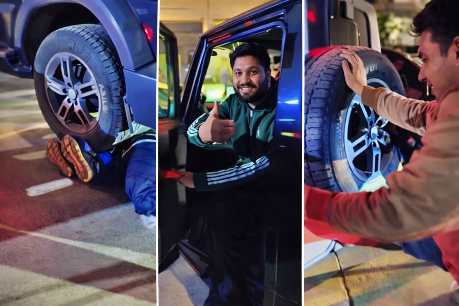 थार ने बिजनेसमैन के पैर कुचले, 25 मिनट तक टायर के नीचे