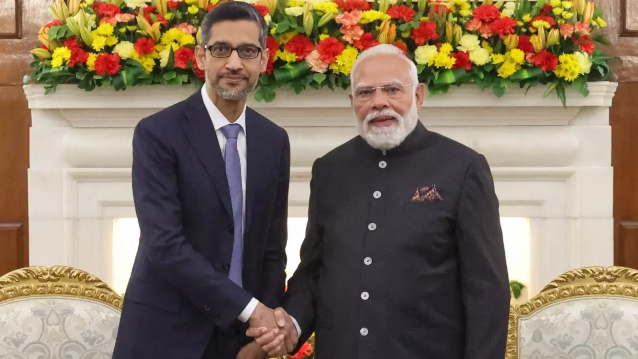 Sundar Pichai & modi:
