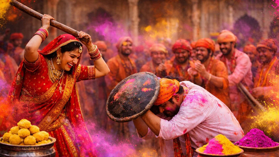 Barsana Lathmar Holi: