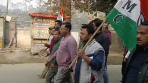 तुफानगंज में हड़ताल विरोधी रैली