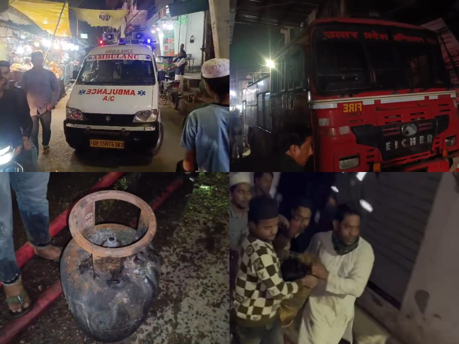 मेरठ : किदवई नगर में नमाज के वक्त आग ने घेरा परिवार