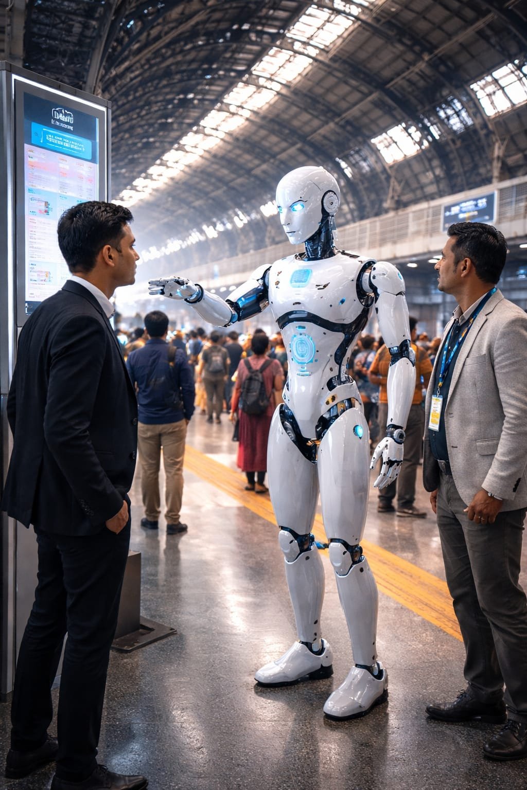 रेलवे स्टेशनों पर अब दिखेंगे स्मार्ट रोबोट यात्रियों की मदद से लेकर सुरक्षा तक संभालेंगे जिम्मेदारी