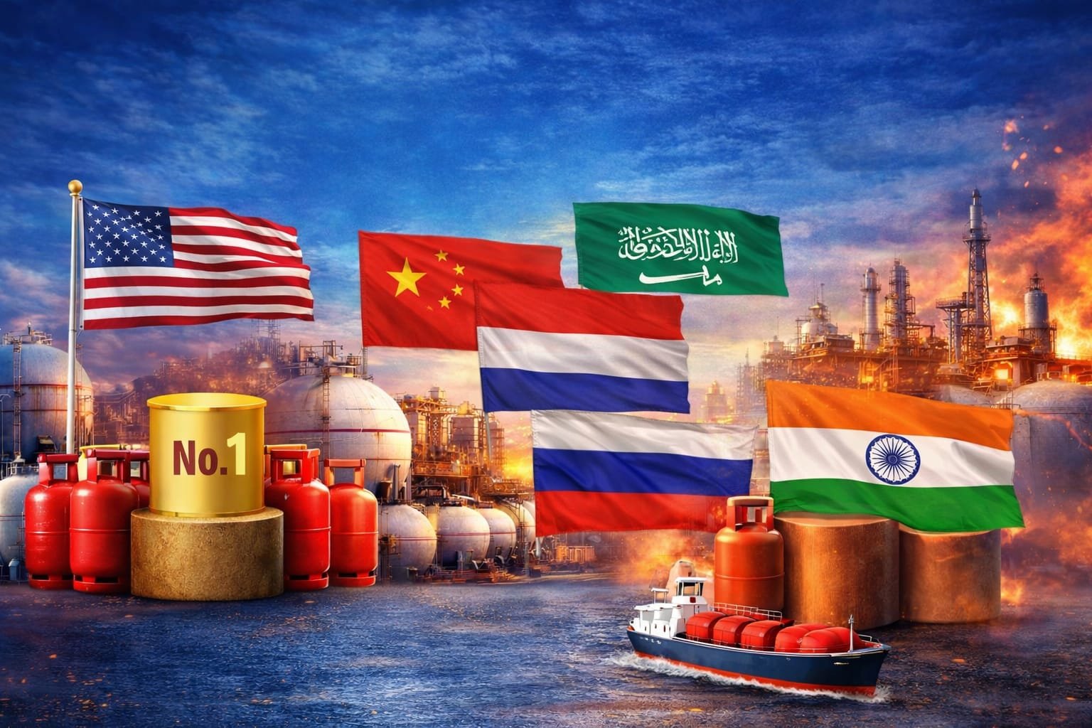 दुनिया में सबसे ज्यादा LPG कहाँ बनती है? जानिए कौन सा देश नंबर-1, भारत किस स्थान पर