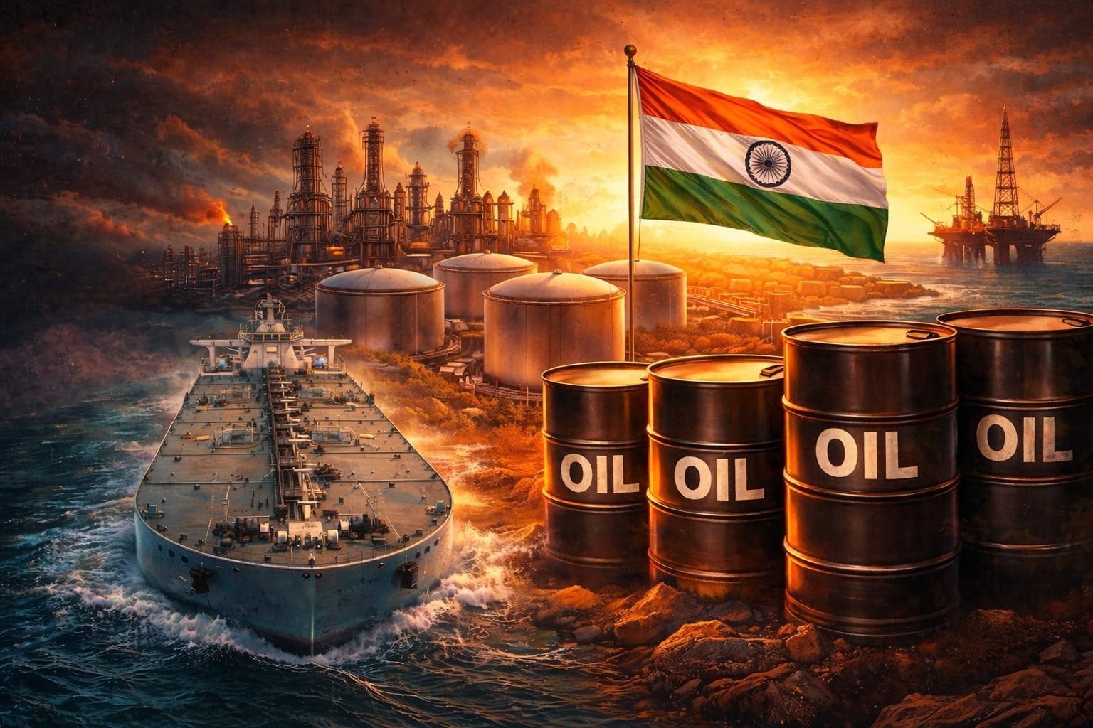 मिडिल ईस्ट जंग के बीच भारत को राहत! इस मुस्लिम देश ने बढ़ाया हाथ, लाखों बैरल तेल रवाना