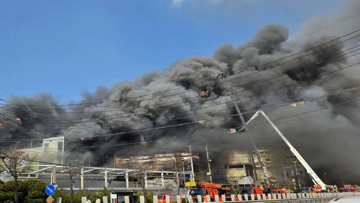 डेयजॉन फैक्ट्री में लगी आग