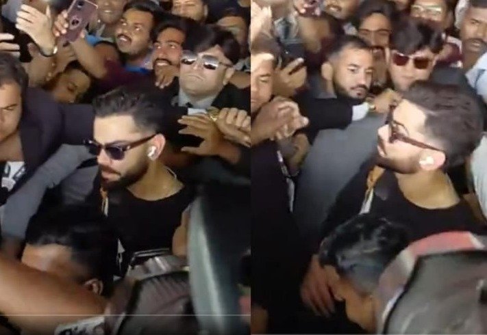 गुवाहाटी में किंग कोहली का जलवा! फैंस ने एयरपोर्ट को बना दिया मिनी स्टेडियम