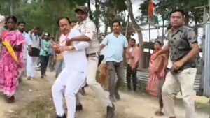 कुमारगंज में BJP उम्मीदवार सुभेंदु सरकार पर हमला