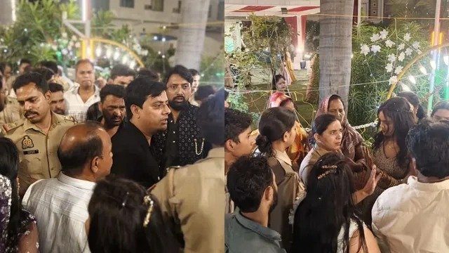 हापुड़ में जयमाला के दौरान चक्कर खाकर स्टेज पर गिरा दूल्हा