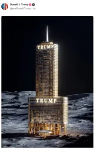 Iran US War Update:  चांद पर ट्रम्प टावर की AI तस्वीर पोस्ट की