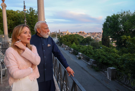 रोम में मेलोनी से मिले पीएम मोदी