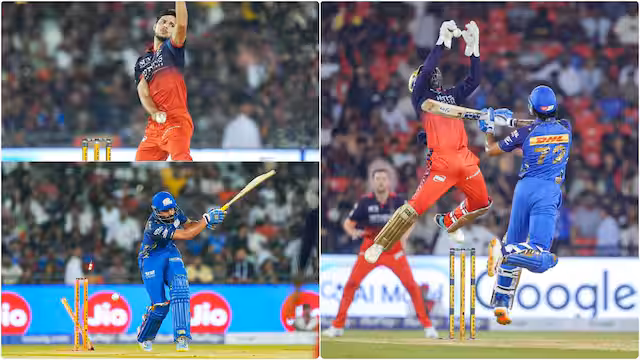 RCB vs MI : क्रुणाल पांड्या ने दिलाई आरसीबी को जीत