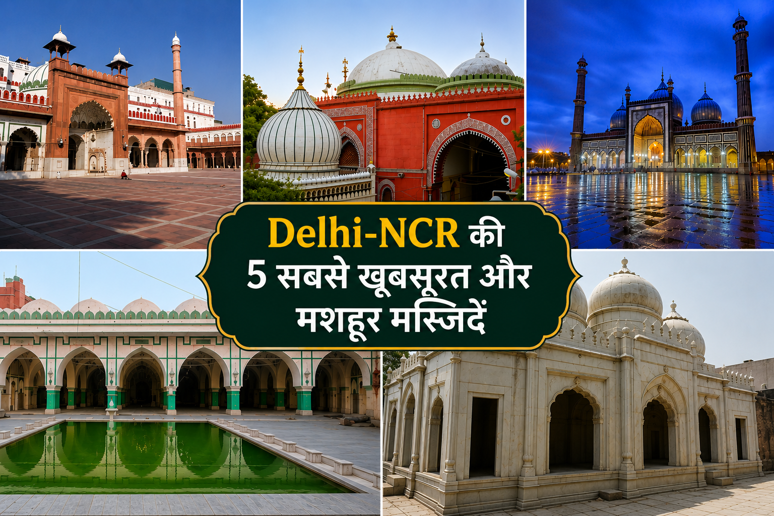 Bakra eid 2026: Delhi-NCR की 5 सबसे खूबसूरत और मशहूर मस्जिदें, जहां अदा कर सकते हैं नमाज़