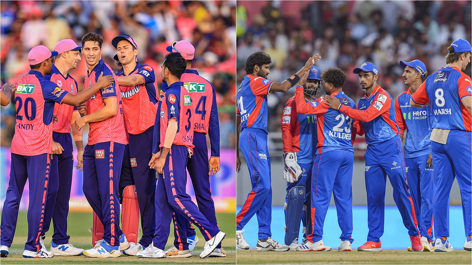 RR vs DC:   आरआर बनाम डीसी