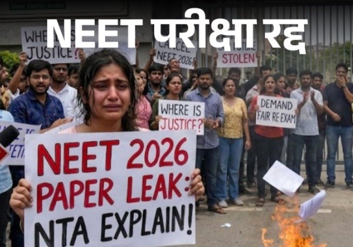 नीट यूजी परीक्षा रद्द
