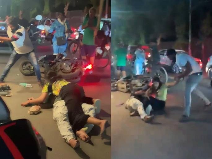 बरहमपुर में बीच सड़क पर एक कपल की लाठी से पिटाई का वीडियो वायरल