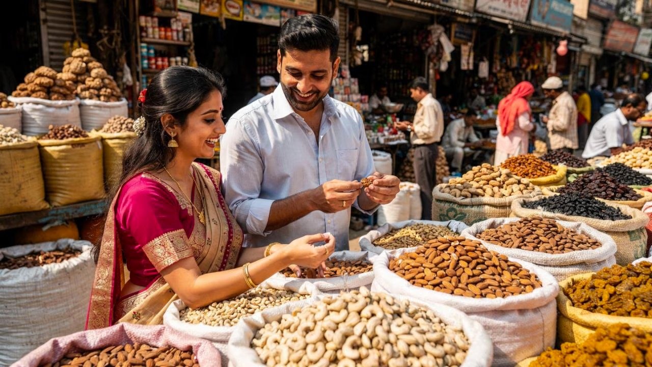 कहा मिलता है आधे दाम में ड्राई फ्रूट्स