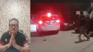 TMC विधायक मदन मित्रा की गाड़ी पर हमला
