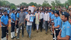 शहीद जितेंद्र शर्मा को सैन्य सम्मान से विदाई