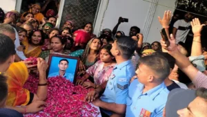 शहीद जितेंद्र शर्मा को सैन्य सम्मान से विदाई