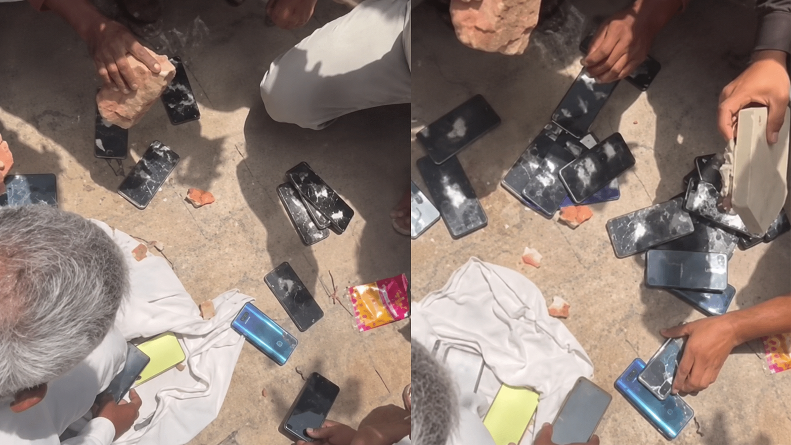 Viral Video: फोन ने छीन ली सुकून भरी जिंदगी... ग्रामीणों ने ईंटों से तोड़े स्मार्टफोन