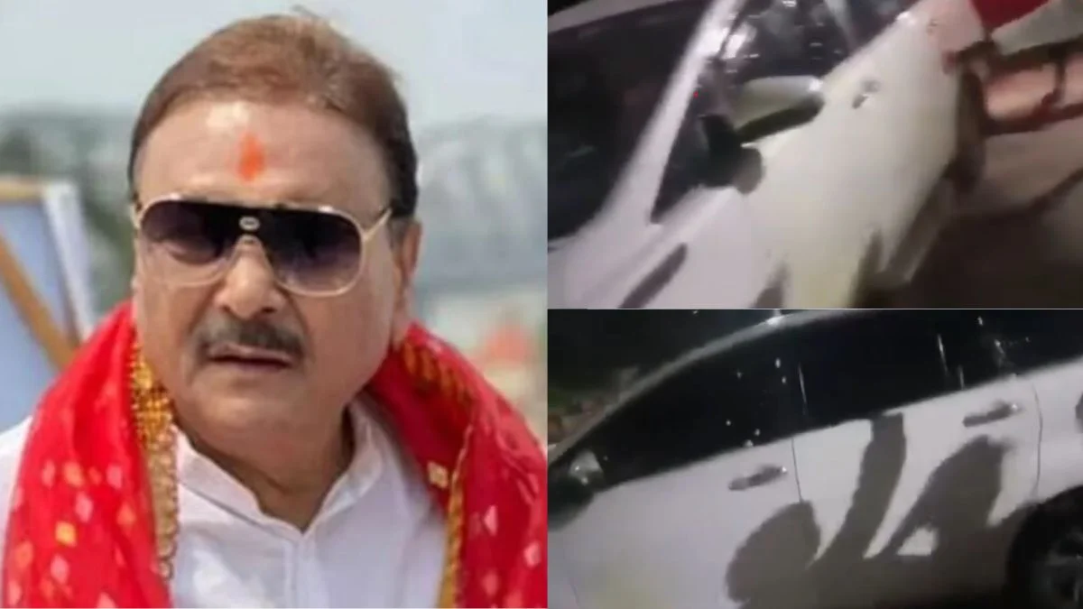 TMC विधायक मदन मित्रा की गाड़ी पर हमला