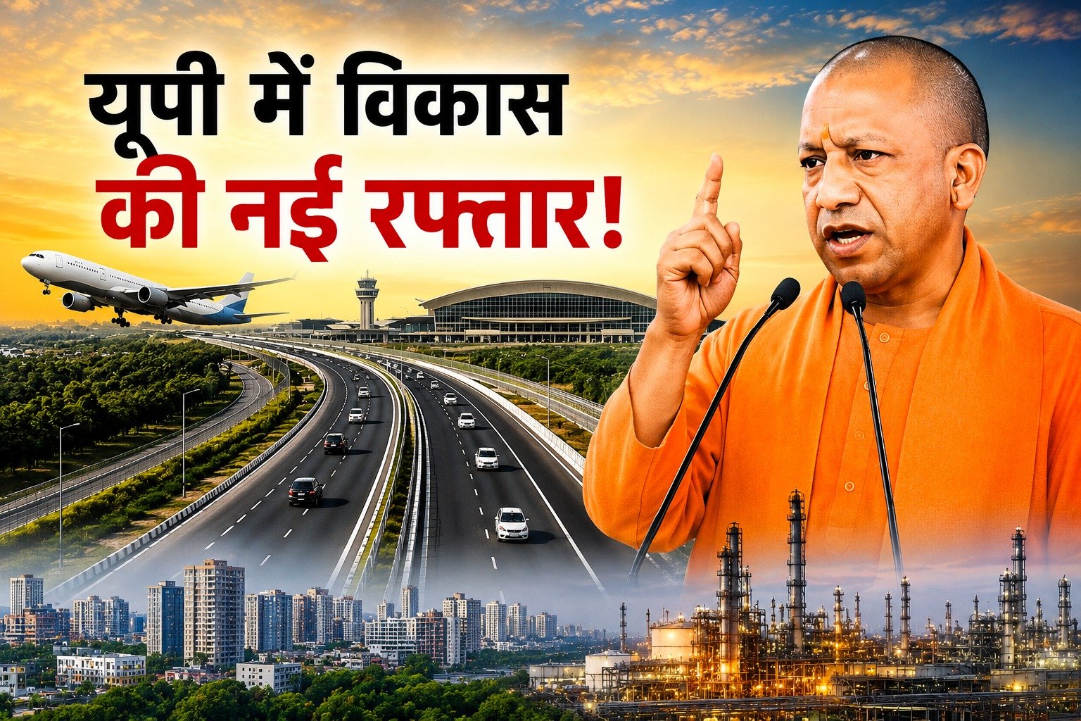 यूपी में विकास की नई रफ्तार