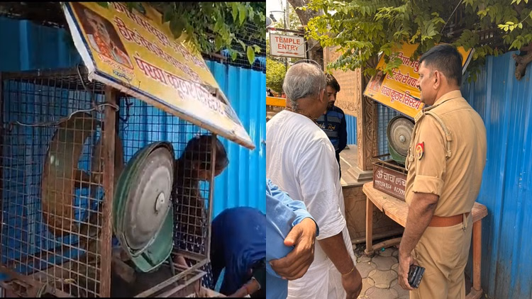 इस्कॉन मंदिर के बाहर दर्दनाक हादसा