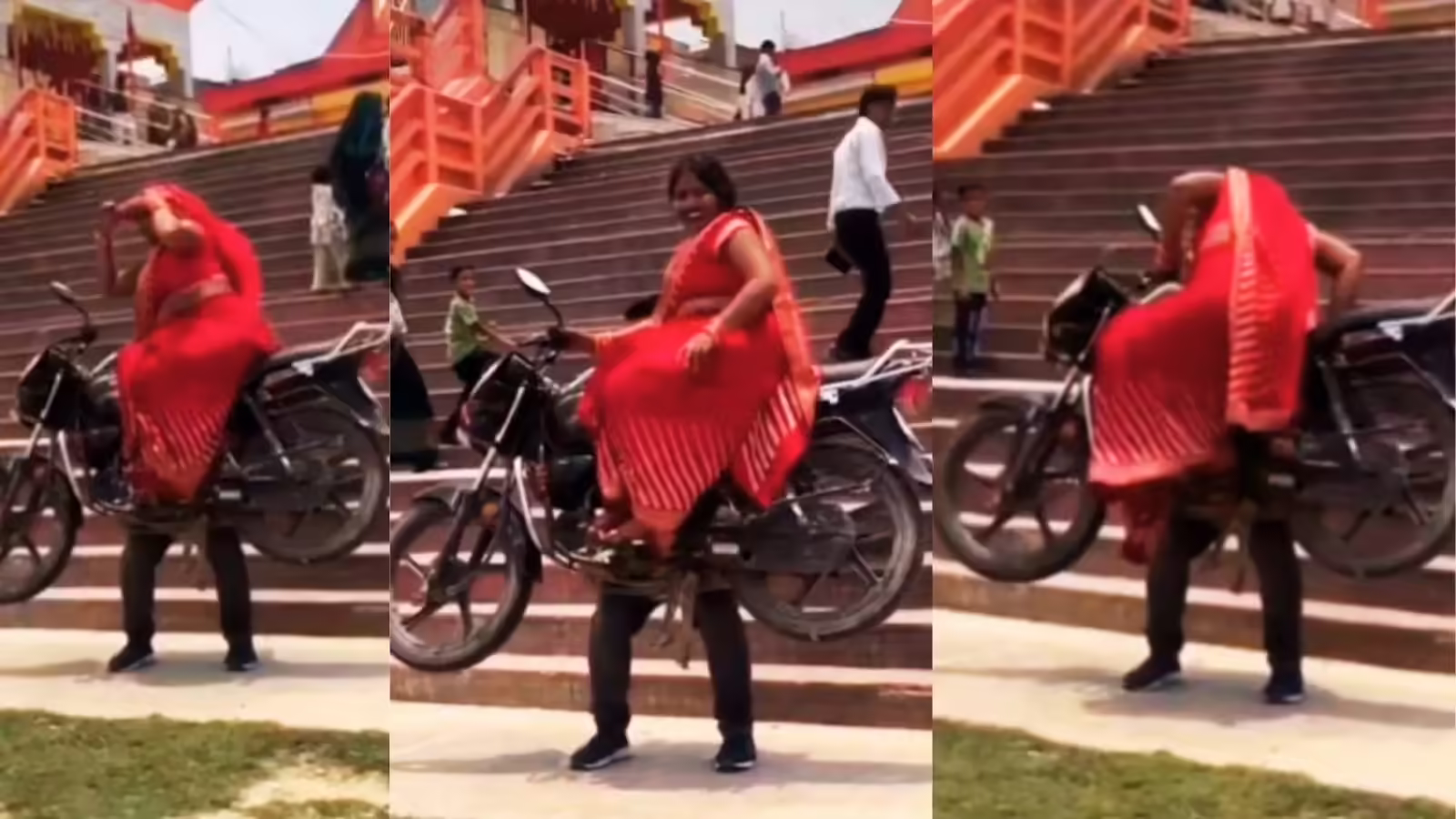 Pratapgarh Bike Stunt: पत्नी को बाइक पर बैठाकर हवा में उठाया