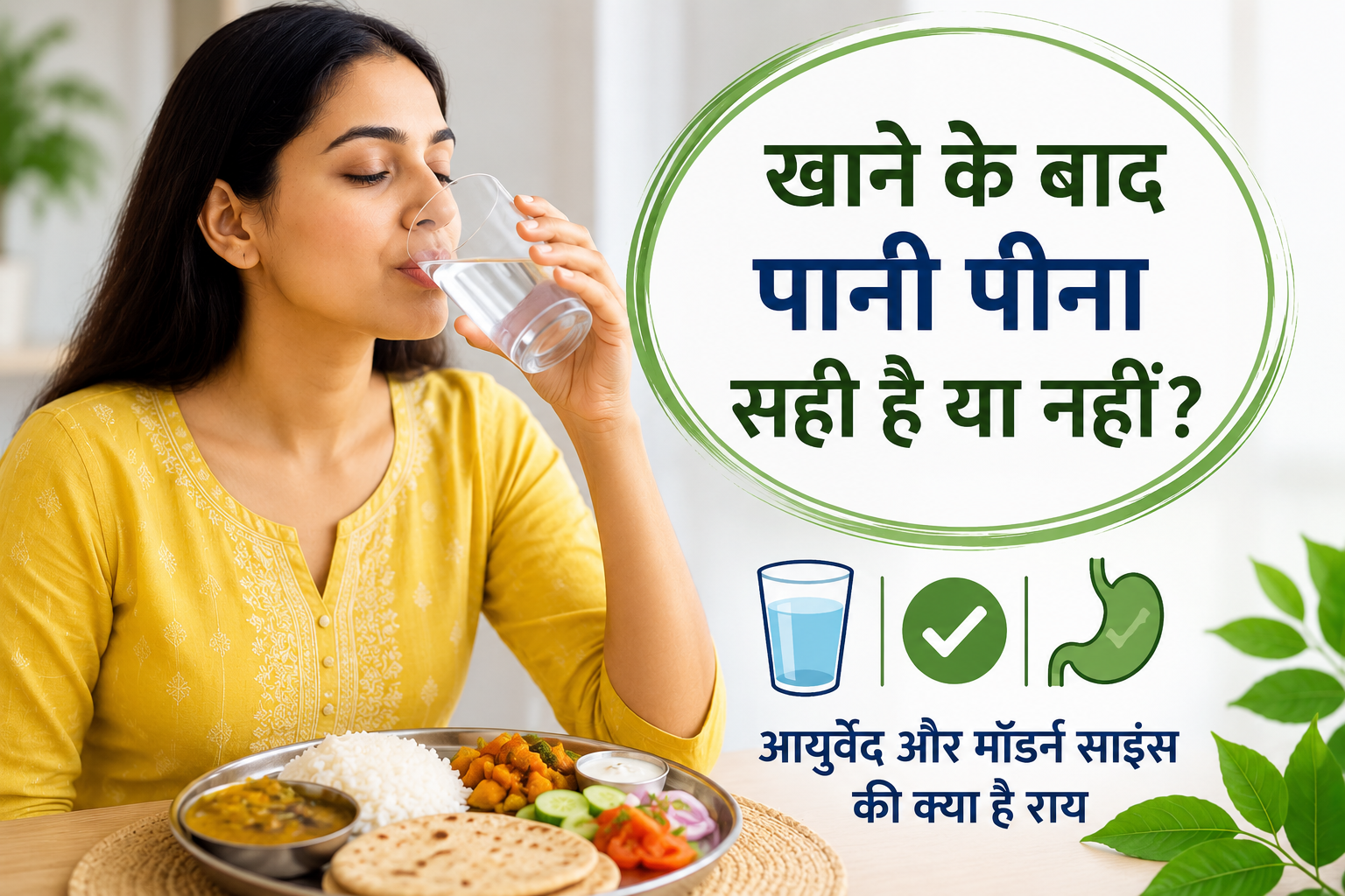 क्या खाने के तुरंत बाद पानी पीना सही है?
