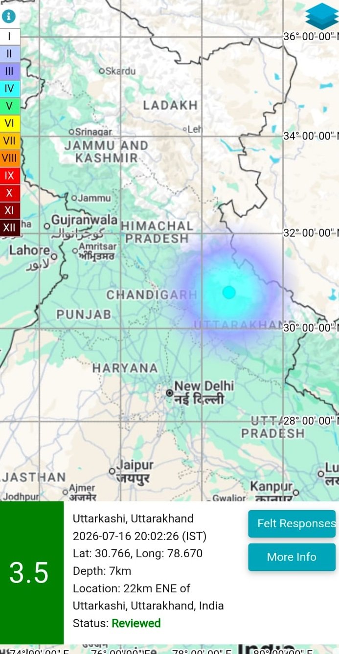  Uttarkashi Earthquake: