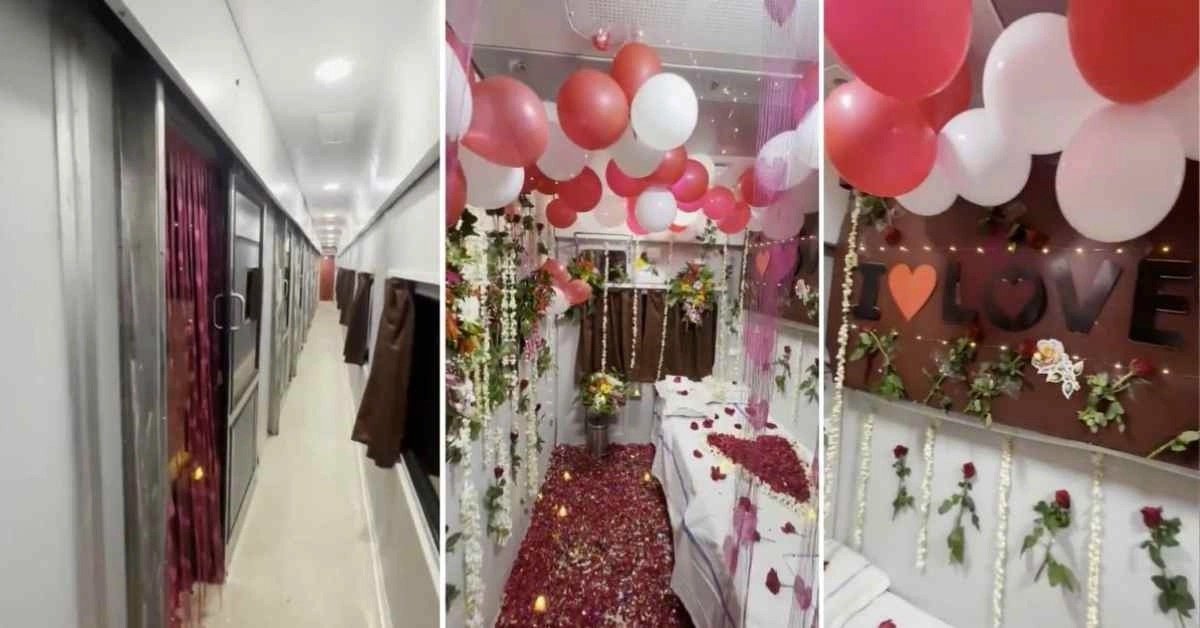सुहागरात ट्रेन के फर्स्ट एसी कोच में