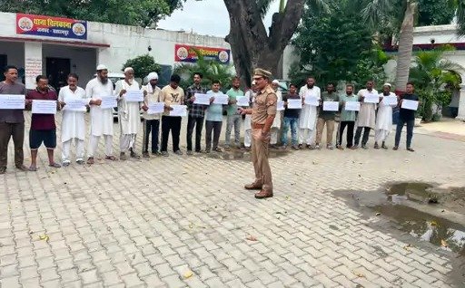 सहारनपुर में 47 गोकशी आरोपी थाने पहुंचे