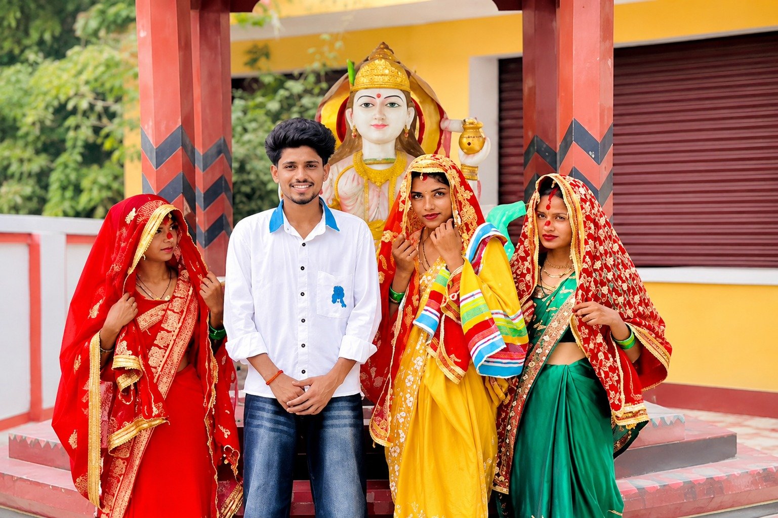 रीलबाज तीन सगी बहनों ने कैमरामैन से शादी की