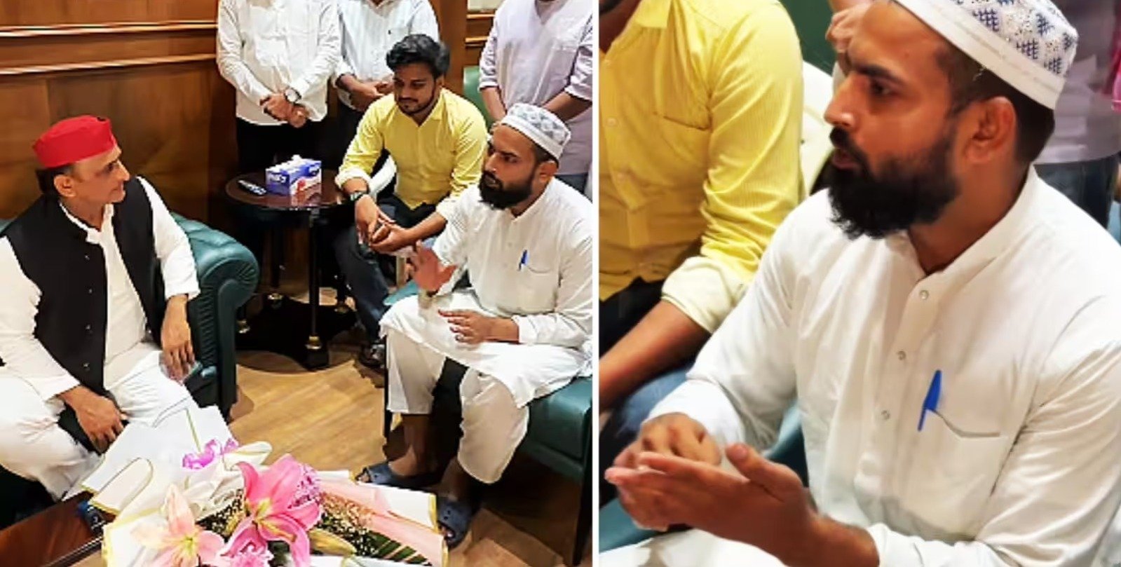 Mohammad Junaid Akhilesh Yadav Meeting