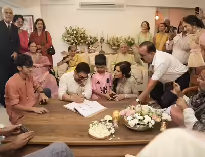 आमिर-गौरी की शादी, पहली तस्वीरें वायरल