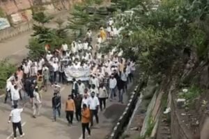 भोपाल में किसानों का प्रदर्शन, सीएम हाउस कूच