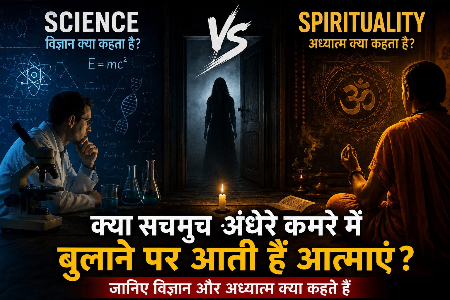 Science VS spirituality: क्या सचमुच अंधेरे कमरे में बुलाने पर आती हैं आत्माएं? जानिए विज्ञान और अध्यात्म क्या कहते हैं
